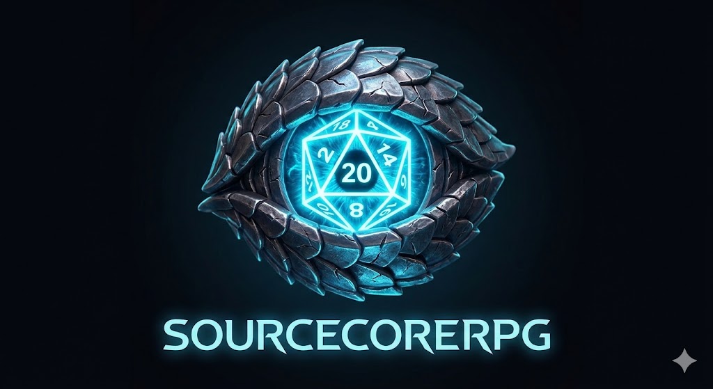 SourceCore RPG d20 eye logo